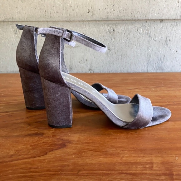 Charcoal Gray Velvet Block Heel from Joe Fresh - Picture 1 of 14